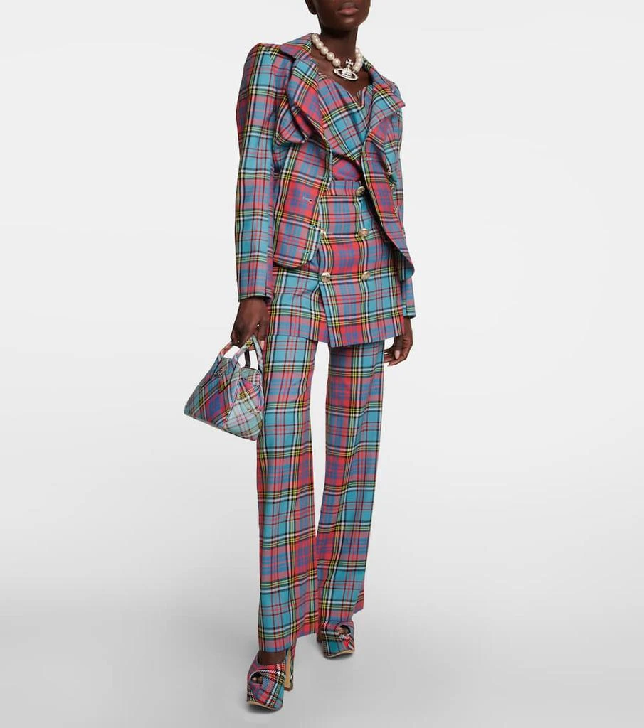 商品Vivienne Westwood|Yasmine S号格纹单肩包,价格¥5251,第5张图片详细描述