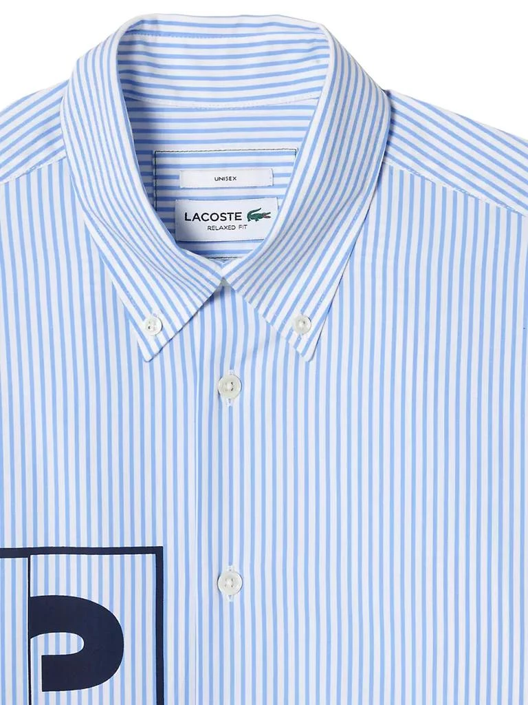 商品Lacoste|Logo Striped Cotton Shirt,价格¥770,第2张图片详细描述