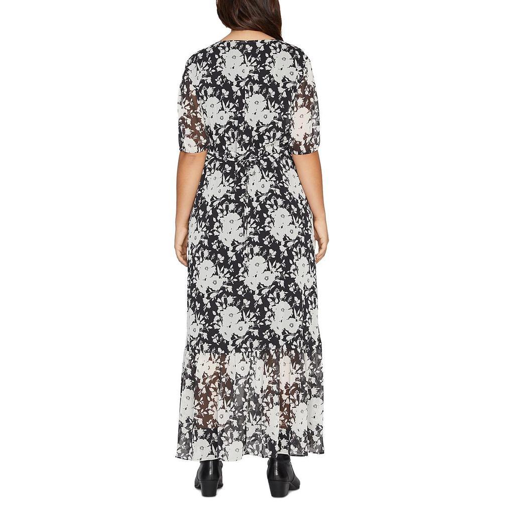 商品Sanctuary|Sanctuary Womens Florence Puff Sleeve V-Neck Maxi Dress,价格¥75-¥90,第1张图片