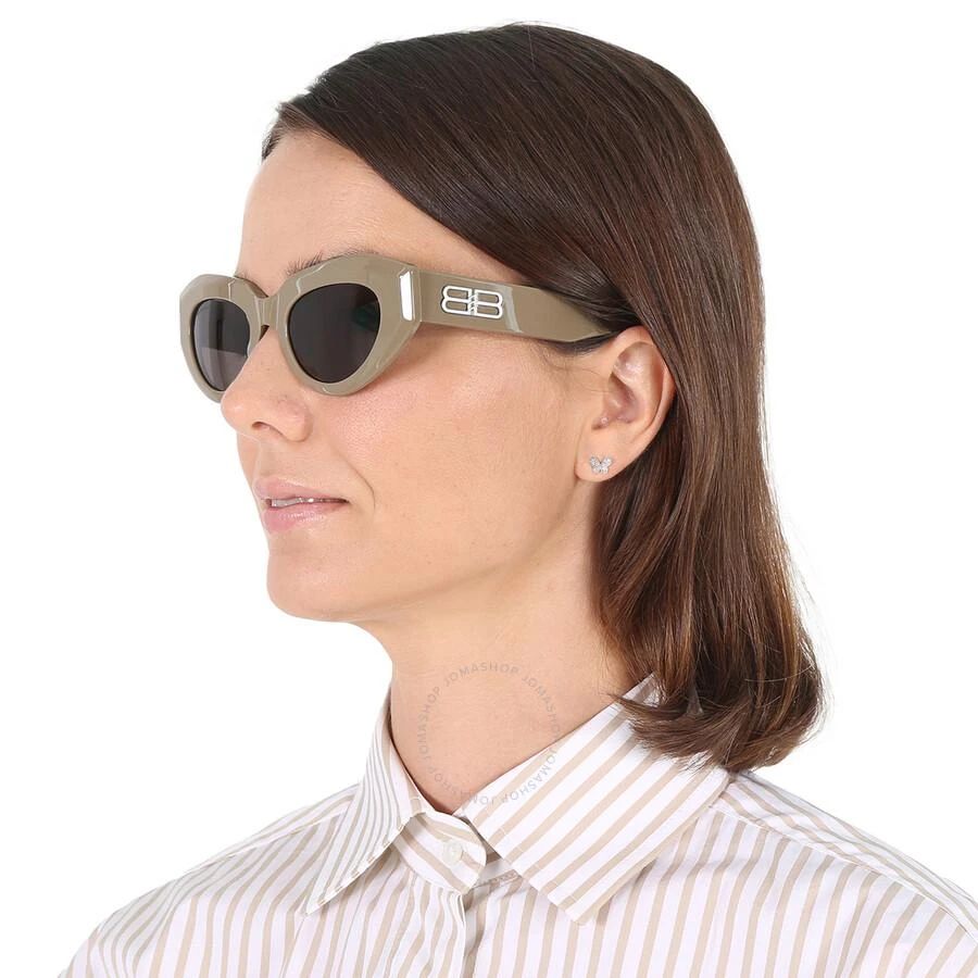 商品Balenciaga|Balenciaga Grey Cat Eye Ladies Sunglasses BB0236S 004 52,价格¥1485,第2张图片详细描述