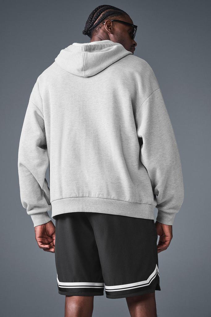 Alo アロ　グレー フード付き ジャケット Accolade Hoodie - Athletic Heather Grey | ALO