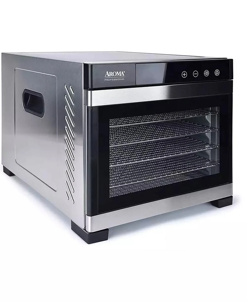 商品Aroma|AFD-965SD 6 Tray Electric Food Dehydrator with Glass Door,价格¥1929,第3张图片详细描述