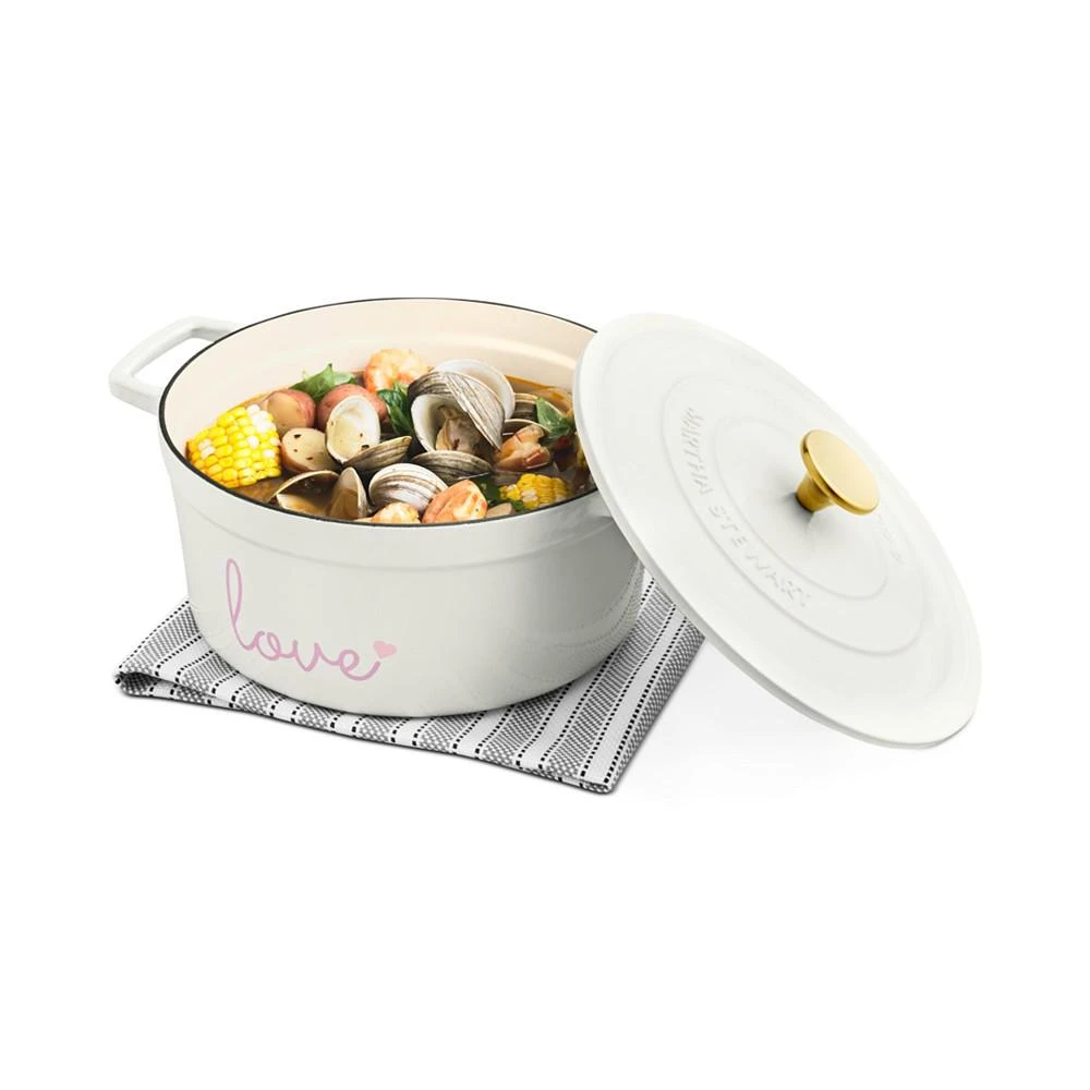 商品Martha Stewart|6-Qt. Love Cast Iron Dutch Oven 珐琅铸铁锅,价格¥449,第2张图片详细描述