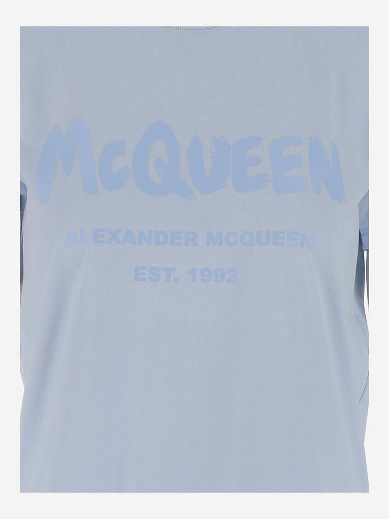 商品Alexander McQueen|ALEXANDER MCQUEEN T-SHIRT WITH LOGO,价格¥2957,第5张图片详细描述