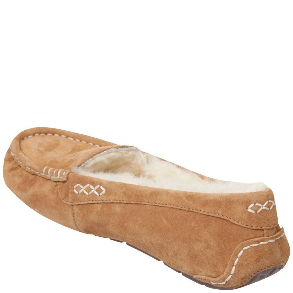 商品UGG|UGG Women's Ansley Moccasin Suede Slippers - Chestnut,价格¥947,第2张图片详细描述