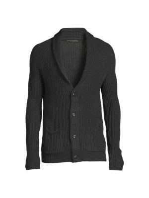 Shaker Ribbed Merino Wool Blend Cardigan商品第3张图片规格展示