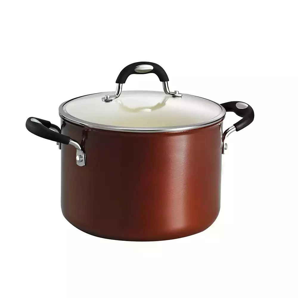 商品Tramontina|Style Ceramica Metallic Copper 6 Qt Covered Stock Pot,价格¥444,第1张图片