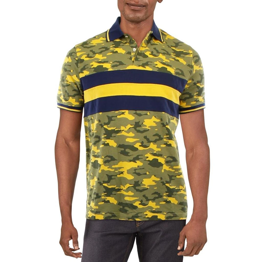 商品Club Room|Club Room Mens Colorblock Camouflage Polo,价格¥69,第1张图片