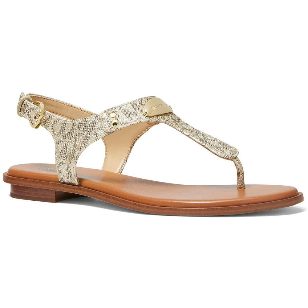 商品Michael Kors|Michael Kors Womens MK Plate Logo Casual Slingback Sandals,价格¥411,第1张图片