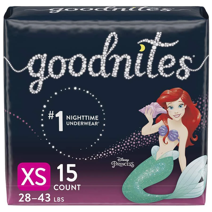 商品goodnites|Girls' Nighttime Bedwetting Underwear XS (28-43 lb.),价格¥56,第1张图片