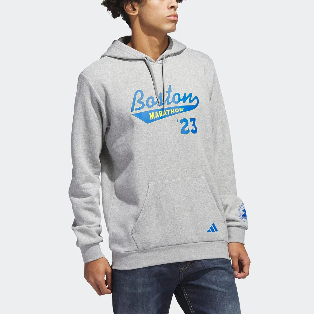 商品Adidas|Men's adidas Boston Marathon 2023 Classic Graphic Hoodie,价格¥163,第1张图片