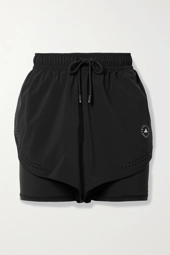 商品Adidas|Truepurpose 分层式穿孔再生软壳面料弹力短裤,价格¥700,第1张图片
