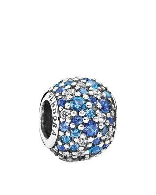 商品PANDORA|Moments Collection Sterling Silver, Cubic Zirconia & Crystal Sky Mosaic Pavé Charm,价格¥364,第1张图片