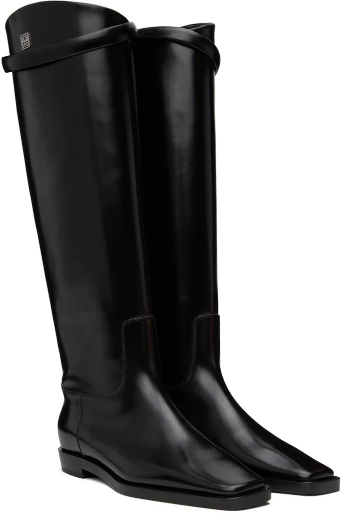 商品Totême|Black 'The Riding' Tall Boots,价格¥8339,第4张图片详细描述