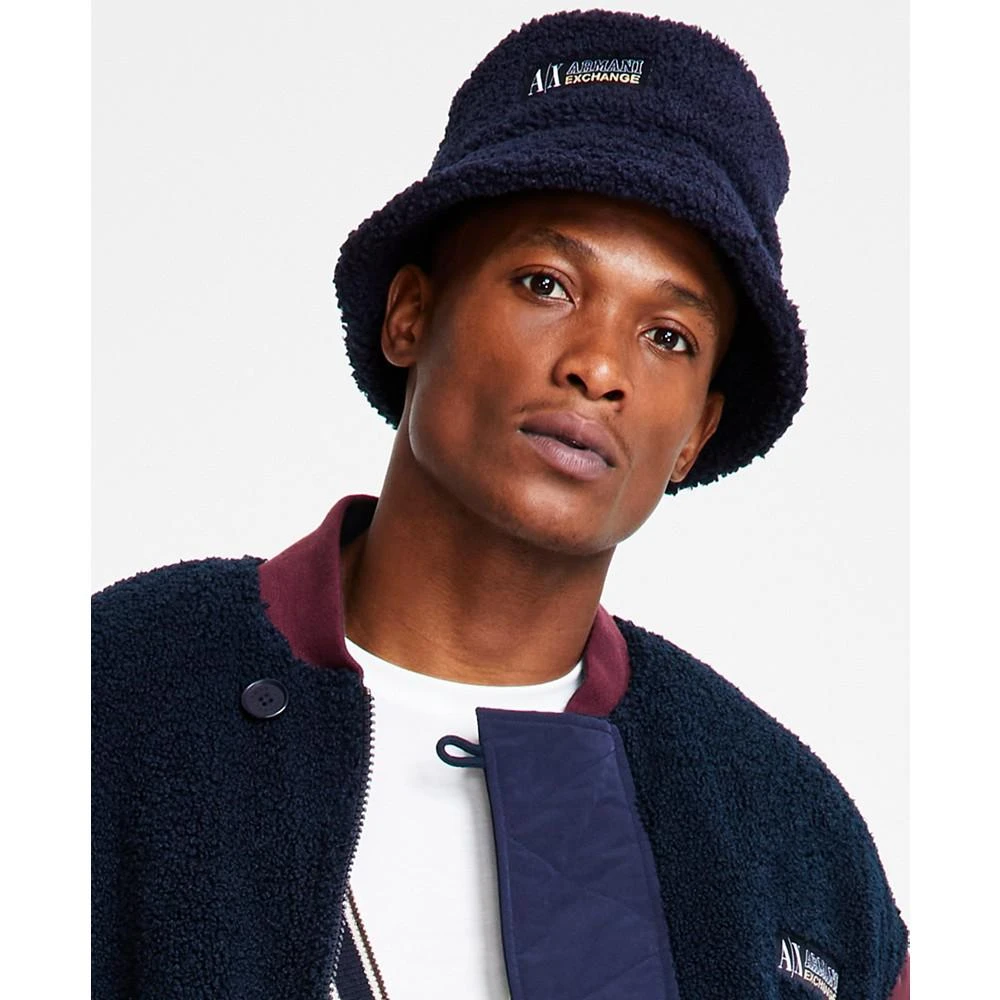 商品Armani Exchange|Men's Sherpa Bucket Hat,价格¥506,第1张图片