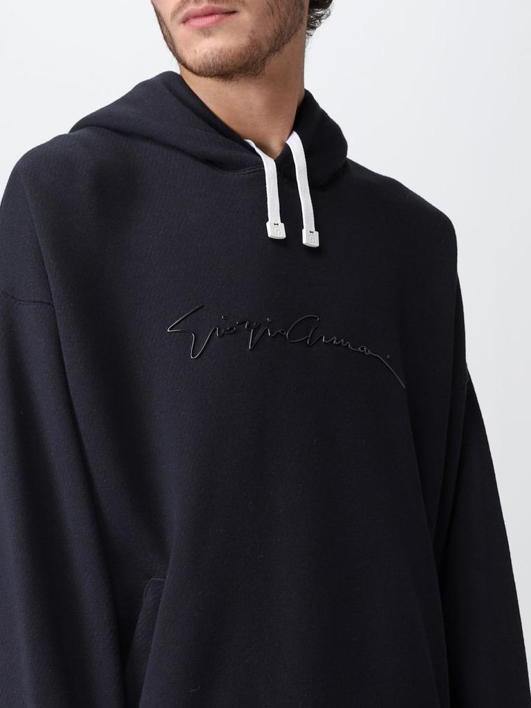 商品Giorgio Armani|Giorgio Armani oversize cotton hoodie,价格¥3668,第7张图片详细描述