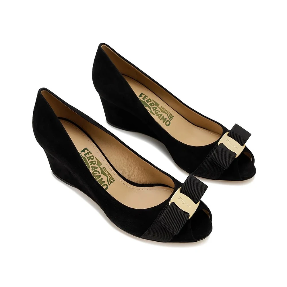 SALVATORE FERRAGAMO 黑色女士高跟鞋 0539743 商品