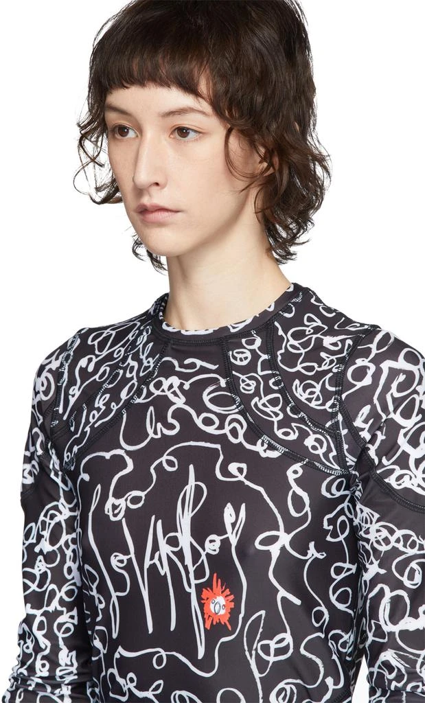 商品Charles Jeffrey Loverboy|Black & White Scribble Sports T-Shirt,价格¥670,第5张图片详细描述