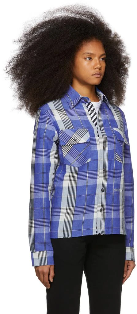 商品Off-White|Blue Check Shirt,价格¥981,第2张图片详细描述