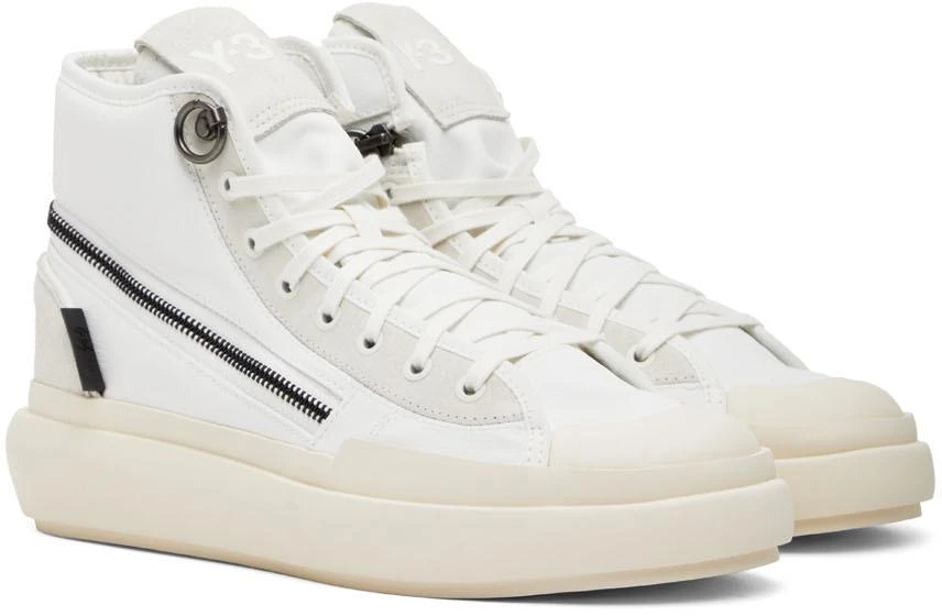 商品Y-3|White Ajatu Court Sneakers,价格¥830,第4张图片详细描述