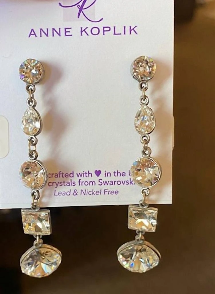 商品Anne Koplik|Anne Koplik - Women's Post Drop With 4 Stones Earrings,价格¥424,第1张图片