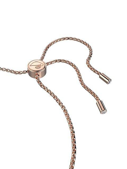 商品Swarovski|Lovely Rose Goldplated Crystal Interlocking Heart Bracelet,价格¥1233,第5张图片详细描述