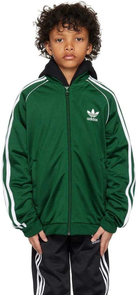 商品Adidas|绿色 Adicolor SST 儿童运动夹克,价格¥436,第1张图片