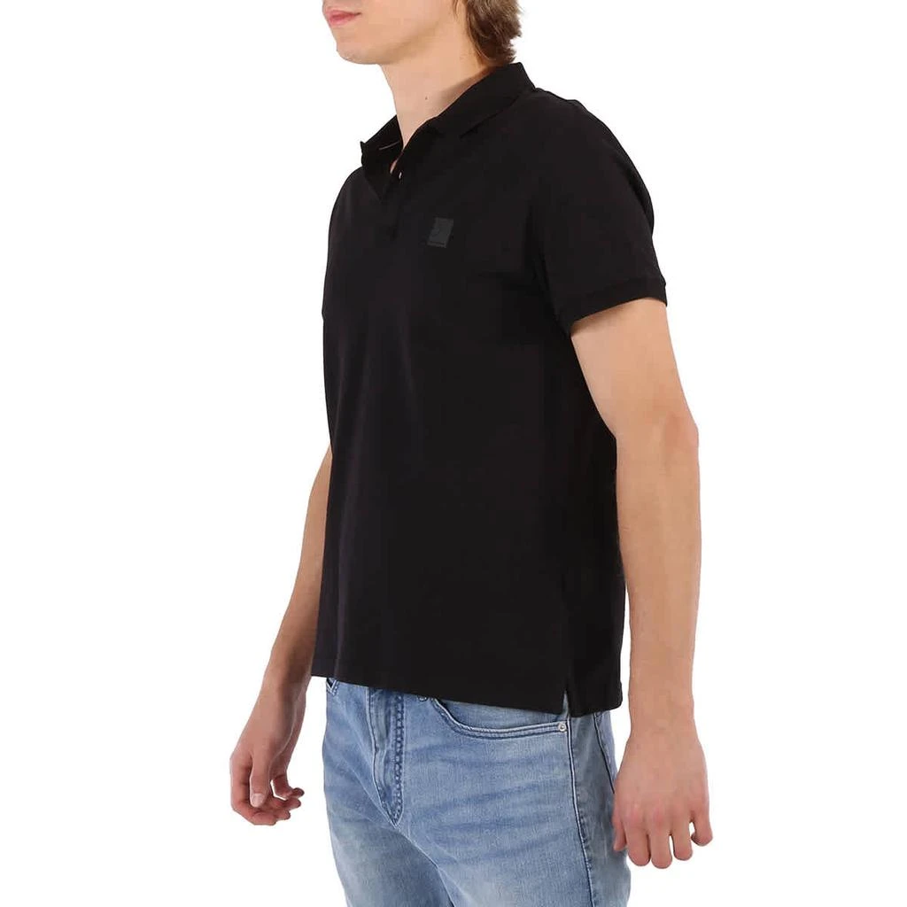 商品Calvin Klein|Men's Black Embossed Logo Polo Shirt,价格¥448,第2张图片详细描述