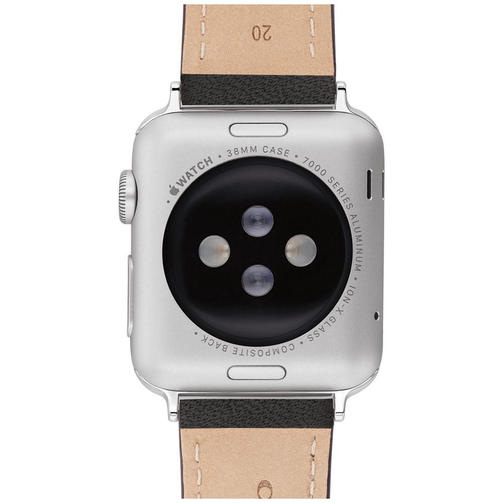 Black Leather Apple Watch Band 38/41mm商品第3张图片规格展示