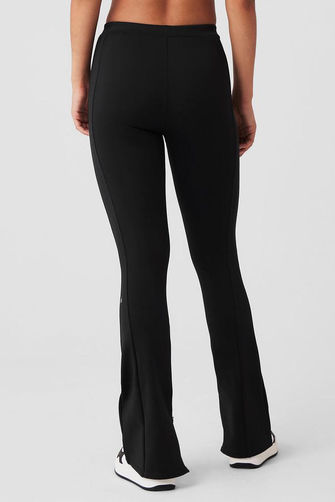 Alo High-Waist 7/8 Zip It Flare Legging - Black - Pants - Free