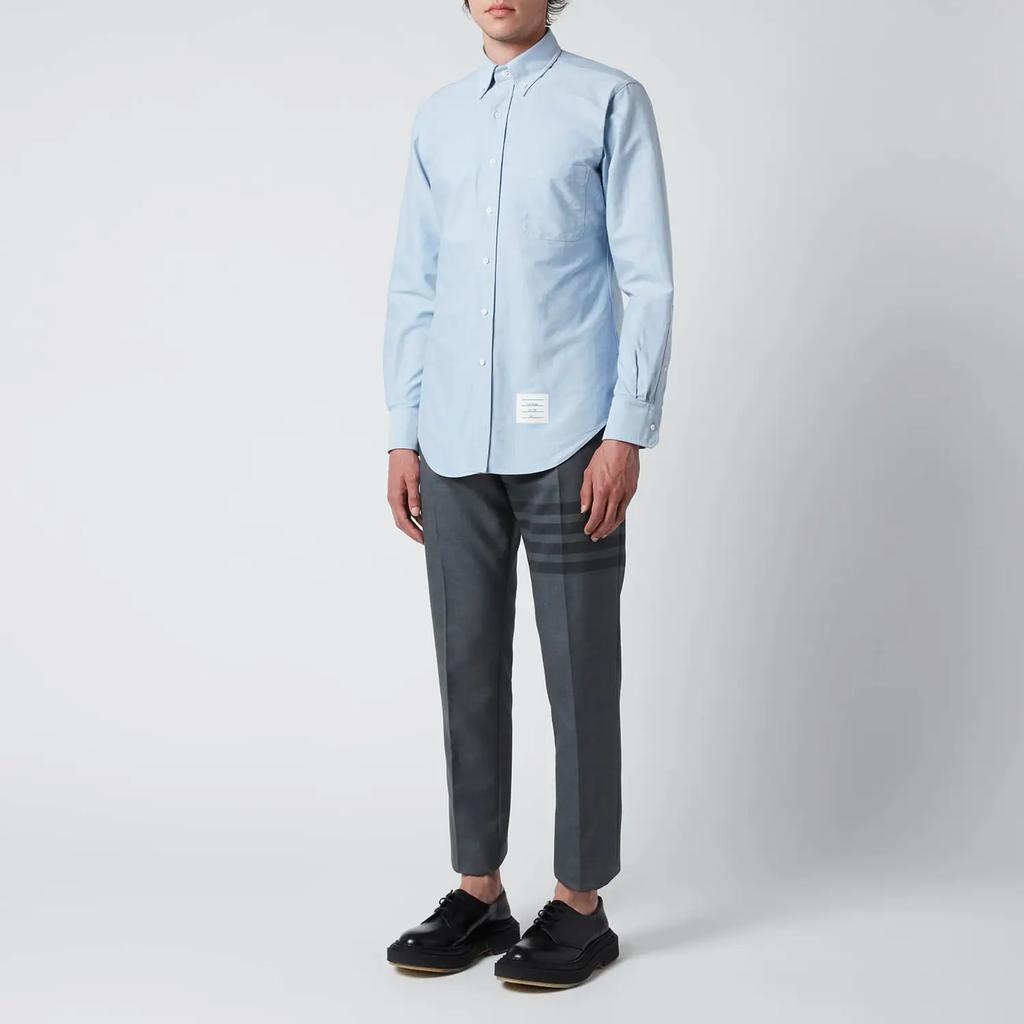 商品Thom Browne|Thom Browne Men's Tricolour Placket Classic Fit Shirt - Light Blue,价格¥2591,第5张图片详细描述