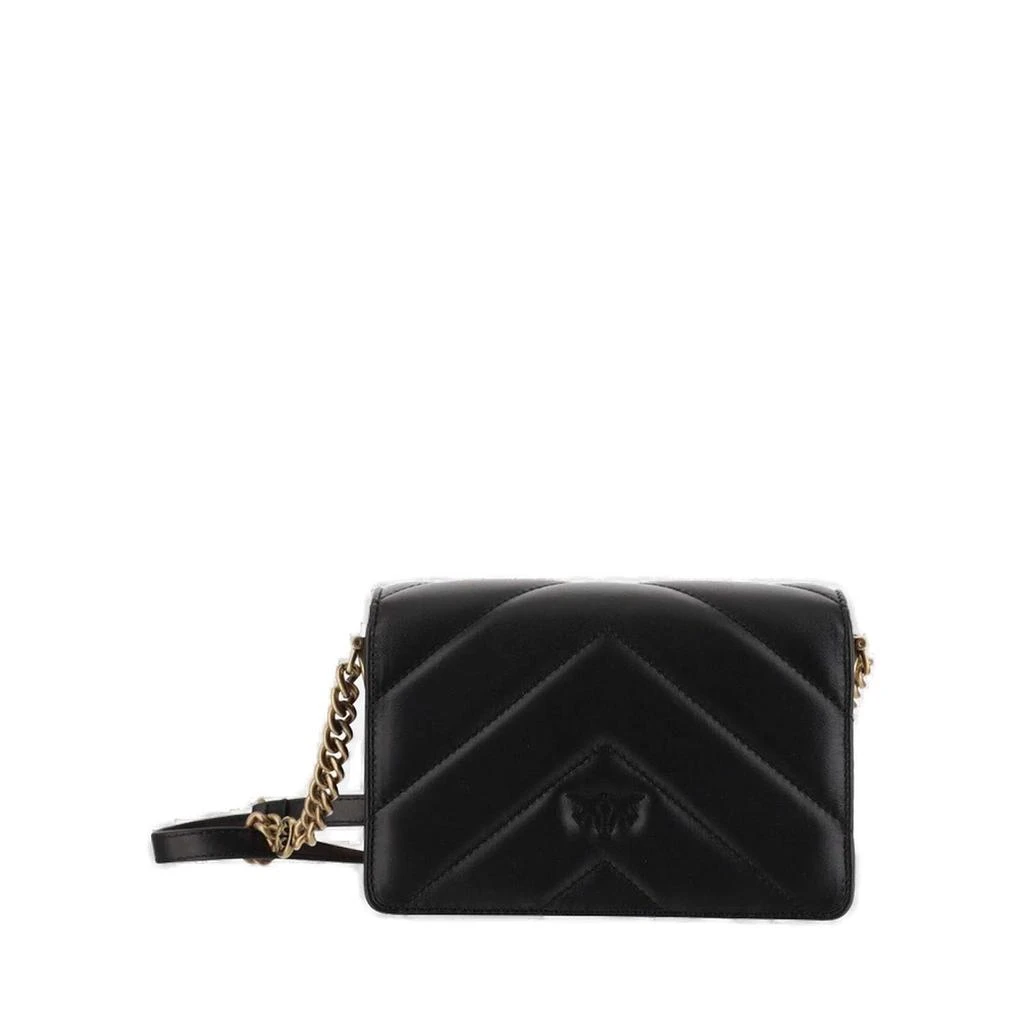 商品PINKO|Pinko Love Click Logo Plaque Mini Crossbody Bag,价格¥2630,第2张图片详细描述