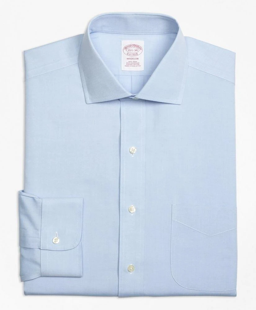 商品Brooks Brothers|Madison Relaxed-Fit Dress Shirt, Non-Iron Spread Collar,价格¥330,第4张图片详细描述