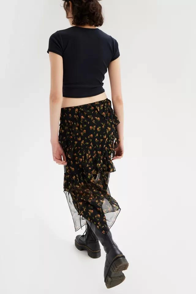 商品Urban Outfitters|UO Tuli Ruffle Midi Skirt,价格¥150,第3张图片详细描述