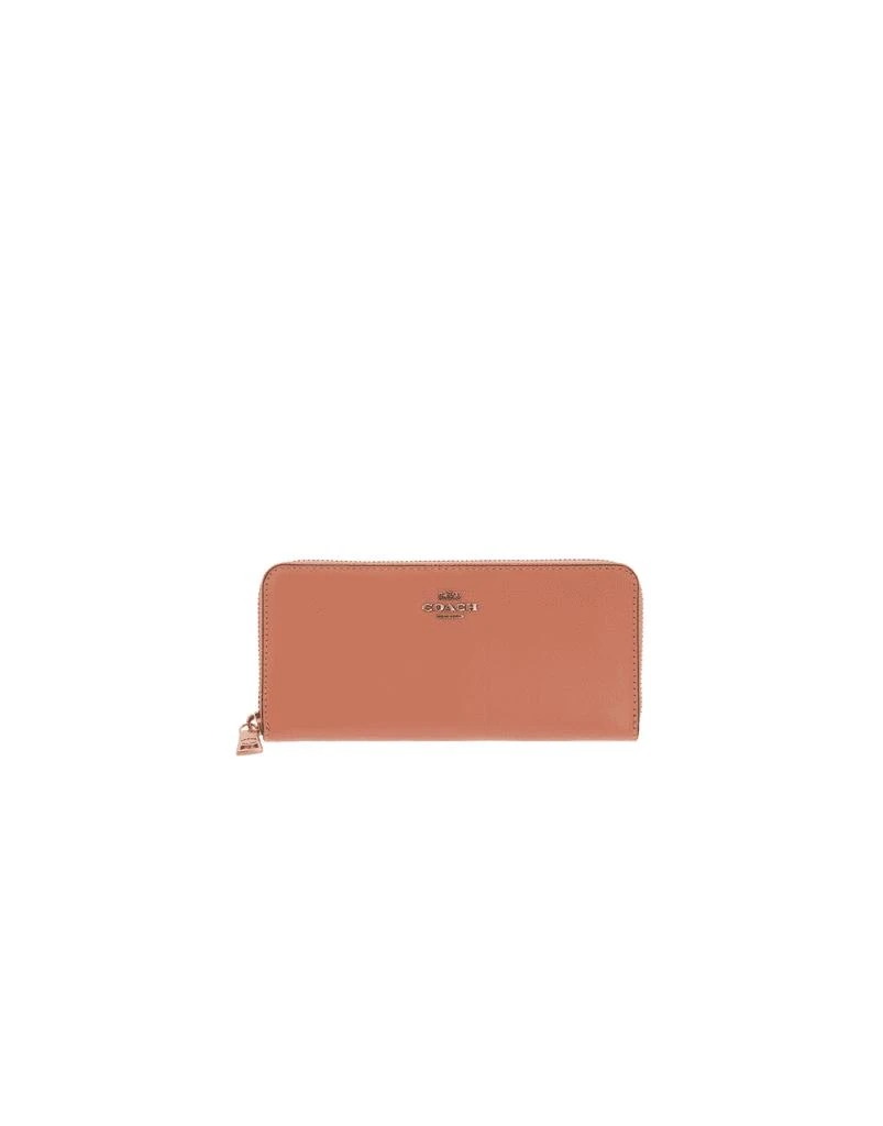 商品Coach|Coach Accordion Zip Polished Pebble Purse OS, Colour: Candy Pink,价格¥2080,第1张图片