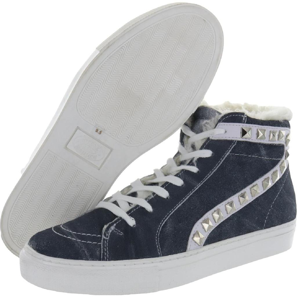 Steve Madden Womens Tracey Studded Lace-up High Top Sneakers商品第9张图片规格展示