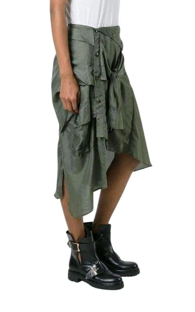 商品Faith Connexion|Shirt Style Asymmetric Silk Skirt,价格¥4225,第4张图片详细描述