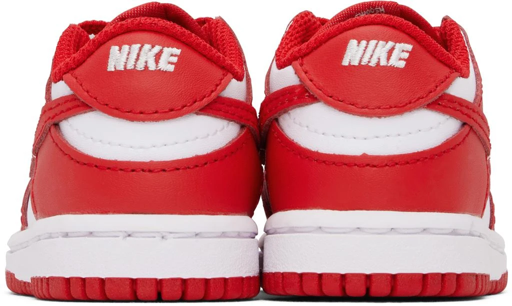 商品NIKE|Baby Red & White Dunk Low Sneakers,价格¥406,第2张图片详细描述