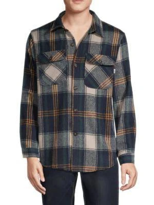 商品RON TOMSON|Woodsman Relaxed-Fit Plaid Shacket,价格¥134,第1张图片