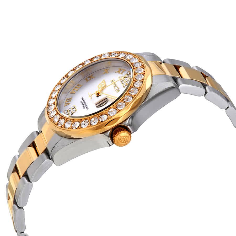 Invicta Pro Diver Lady Silver Sunray Dial Two-tone Ladies Watch 20215商品第2张图片规格展示