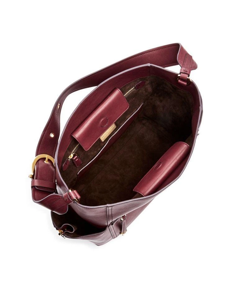 商品Salvatore Ferragamo|Large Leather Bucket Bag,价格¥10216,第3张图片详细描述