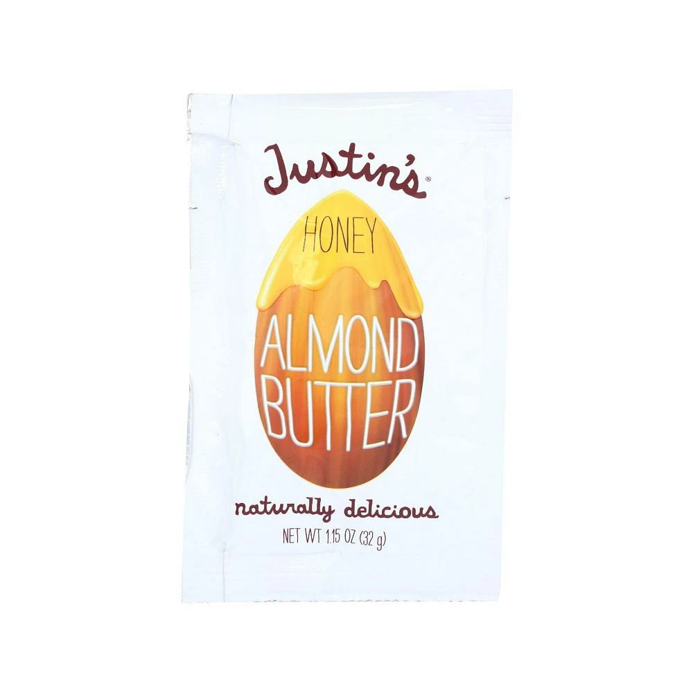 商品Justin's Nut Butter|Squeeze Pack - Almond Butter - Honey - Case of 10 - 1.15 oz.,价格¥189,第1张图片