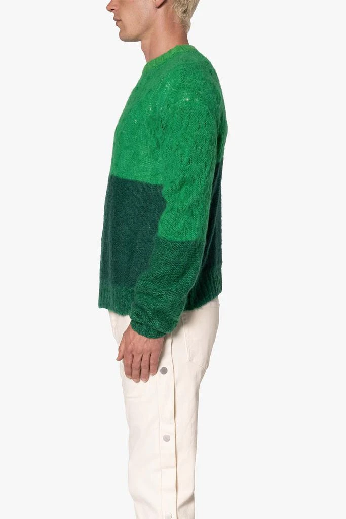 商品MNML|Open Knit Square Sweater - Green,价格¥513,第3张图片详细描述