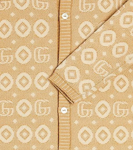 商品Gucci|婴幼儿 — GG提花棉质连身衣,价格¥5732,第2张图片详细描述