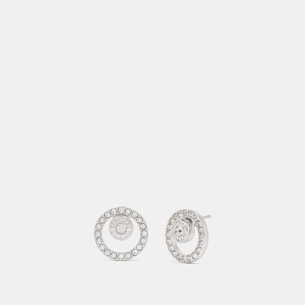 商品Coach|Coach Outlet Open Circle Halo Stud Earrings,价格¥321,第1张图片