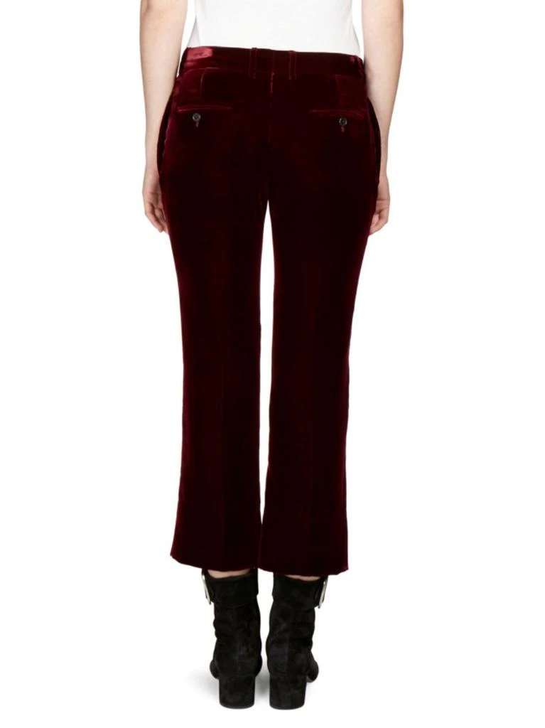 商品Yves Saint Laurent|Velvet Cropped Flare Pants,价格¥2490,第2张图片详细描述