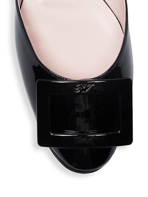Patent Leather D'Orsay Ballerina Flats商品第4张图片规格展示