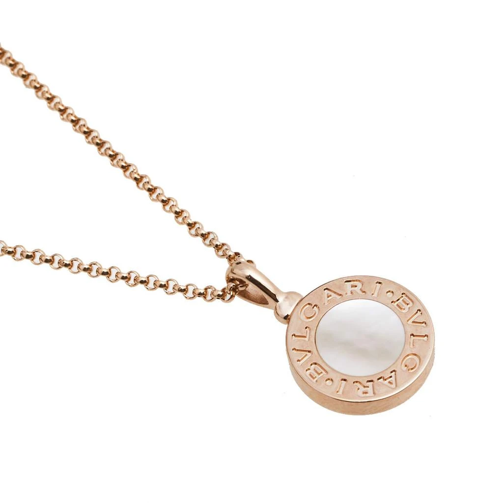 商品[二手商品] BVLGARI|Bvlgari Bvlgari Mother of Pearl 18K Rose Gold Pendant Necklace,价格¥9930,第3张图片详细描述