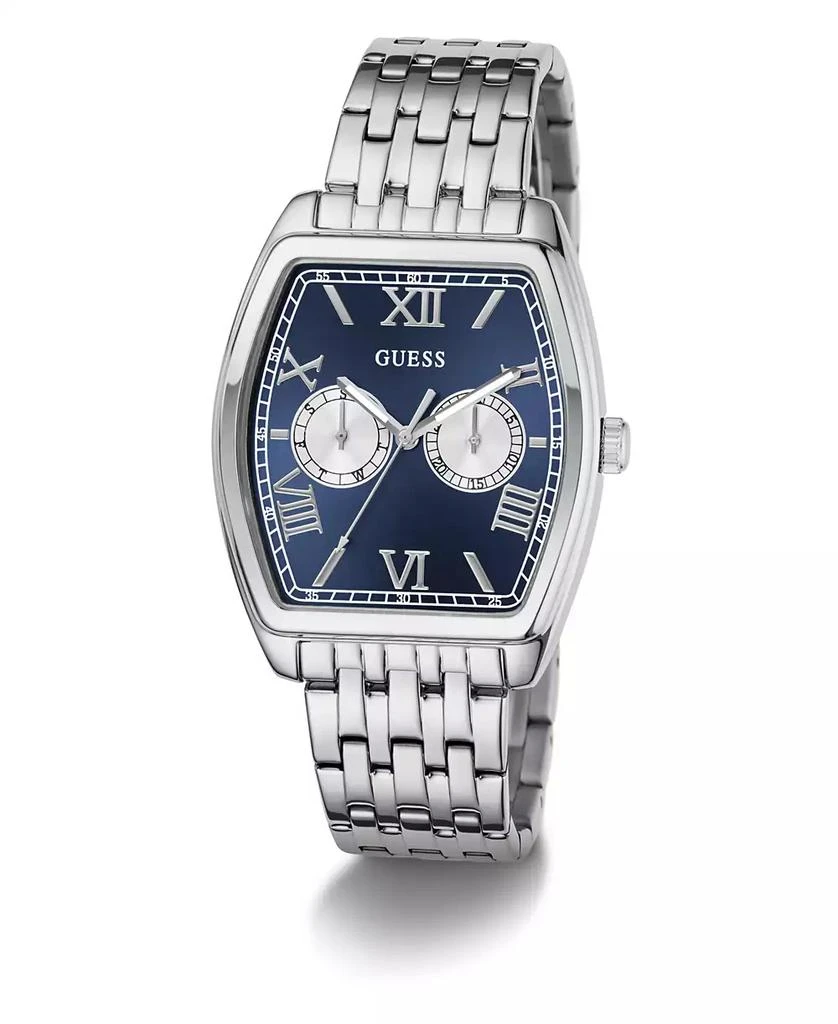 商品GUESS|Men's Silver Tone Multi-function Watch, 38mm,价格¥1252,第4张图片详细描述