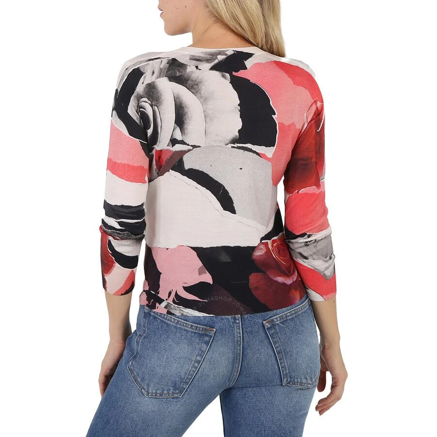 商品Alexander McQueen|Torn Rose Long Sleeve Sweater,价格¥1013,第3张图片详细描述